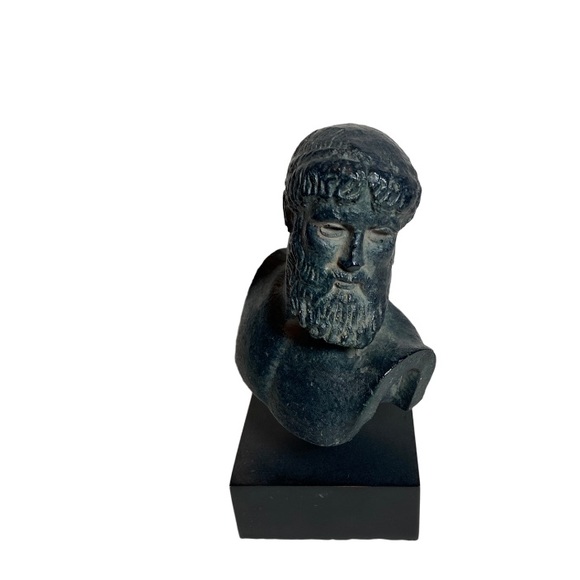 Vintage Bombay Co. Head of Zeus Poseidon of Artemision Bust Sculpture - Picture 2 of 9